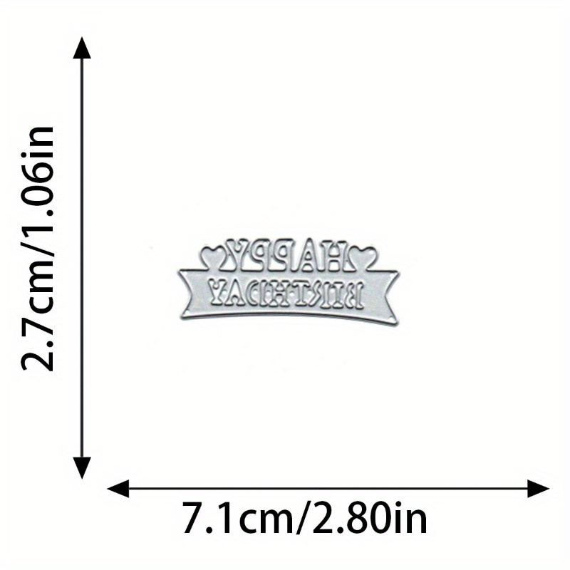 TEMU 1 pieza, Molde de corte metálico " ", material para cortar y troquelar en libros DIY, molde de estampado y troquelado, reutilizable para hacer