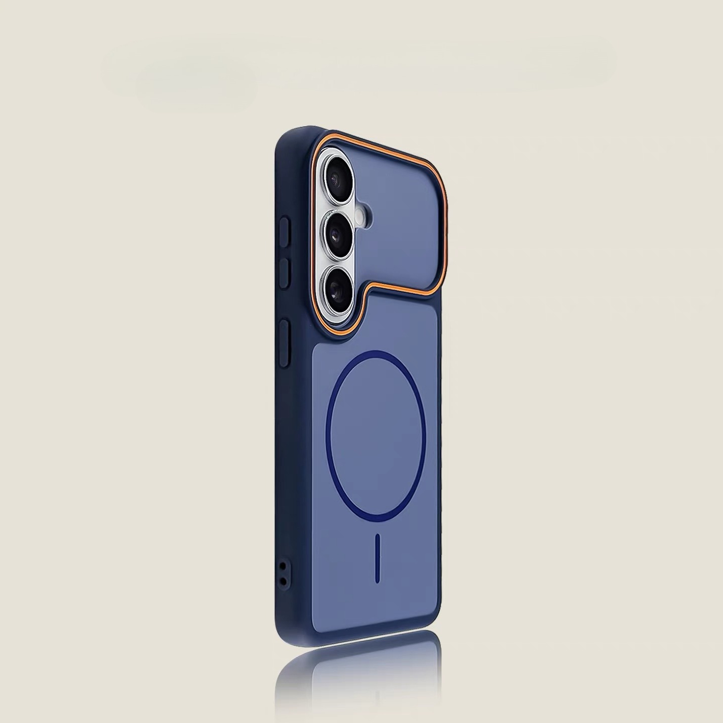 TEMU Phone Case - -catching Color Frame Magnetic Suction, Suitable For Galaxy S26 25 S24 S23 Series, Easy Dual-, Anti-drop And Shockproof Protection