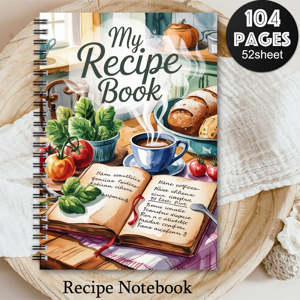 TEMU Humorous Recipe Spiral Notebook - Single Piece, A Present From A Nutritious Recipe Organizer, Perfect For Cooks & Family Recipe Management,