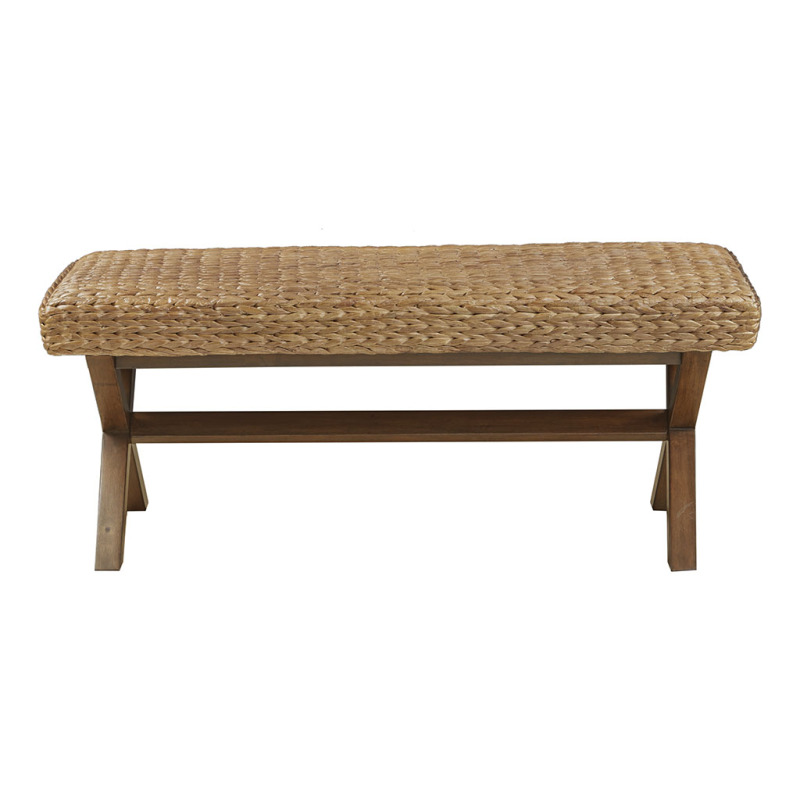 Lightweight and Durable Outdoor Bench for Patio or Garden - Rustic Brown - Easy Assembly Weather-Resistant Design 60-Inch Length, Easy to Assemble