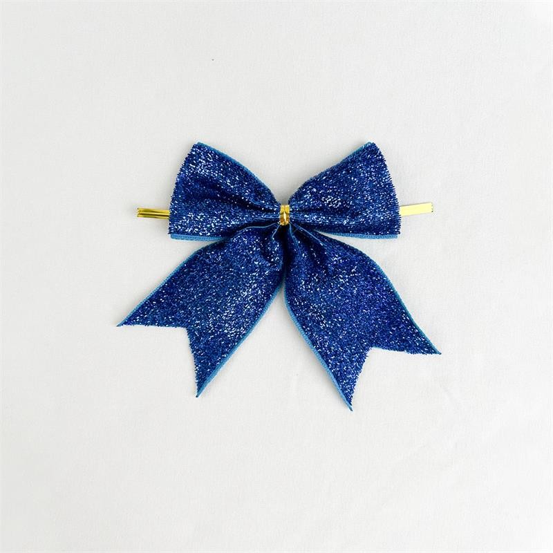 TEMU 12pcs Glitter Velvet Christmas Bows Vintage Sparkle Gift Bows For Christmas Tree
