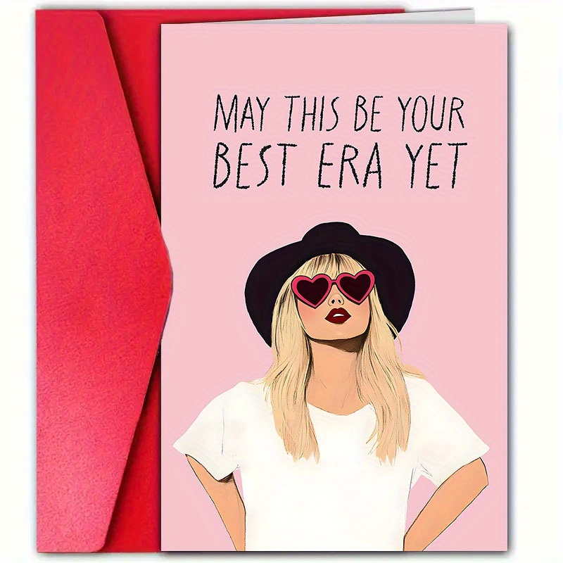 TEMU 1pc, Funny Birthday Card With Envelope, Suitable For Family, , Men And Women, Small Business Supplies, Unusual Items, Thank You Card, Birthday