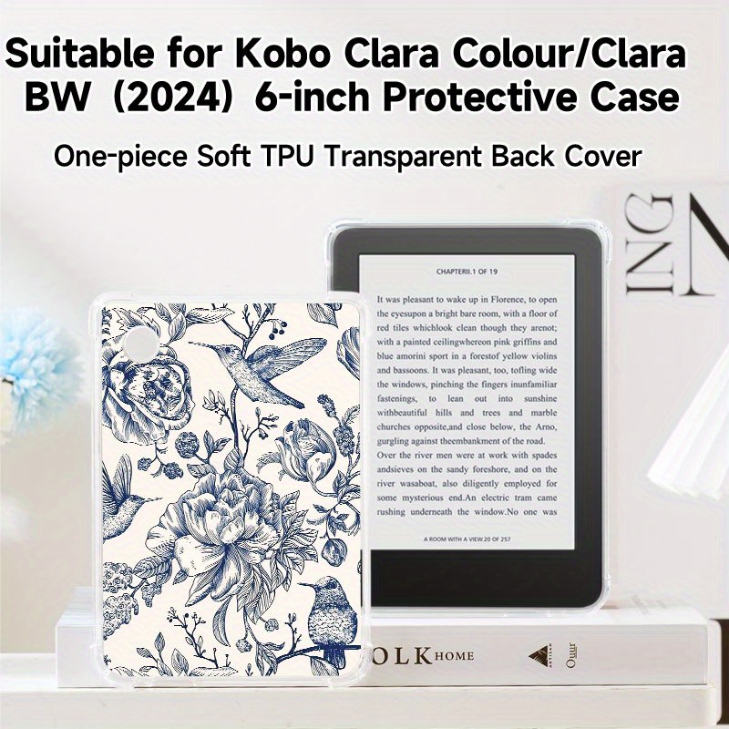 TEMU Transparent Soft-shell Protective Case For E-readers, Compatible With 11 (2022/2024), Paperwhite 5, Paperwhite 12, Colour/ Bw (2024) 6-inch,
