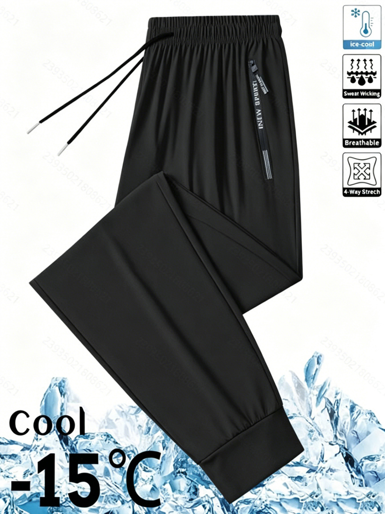 2026 summer mens pants lightweight breathable stretchable plain straight fit for jogging sports and casual wear gift
