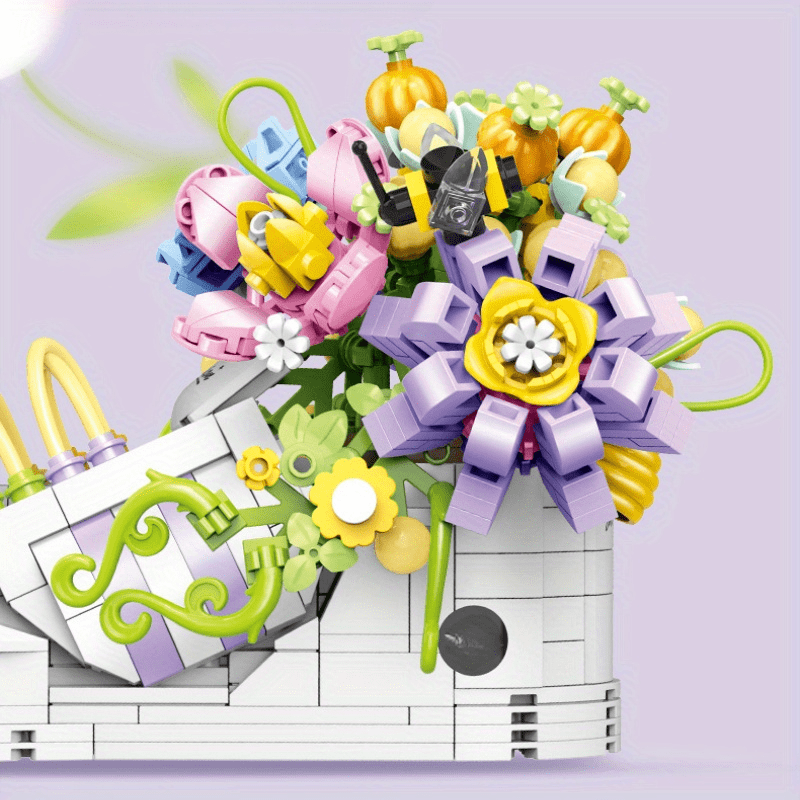 749pcs Flower Shoes Detailed Creative Building Blocks Toy Set