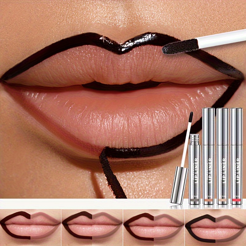 Long-Lasting Matte Lip Liner Pen - High Quality & Sweatproof Lip Tattoo, Matte Finish Lip Makeup with Creamy Formula - All-Day Wear, Non-Fade & Cup-Stproof - Mixable Shades for Light Beige & Nude Looks - Compatible with Lipstick & Glosses - All Light Beige Types, Precise Application, Smudgeproof Wear,
