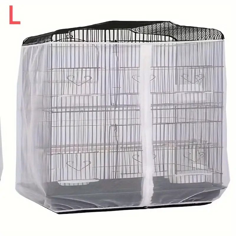 Zipper-style parrot cage mesh cover made of polyester material,... product image 9