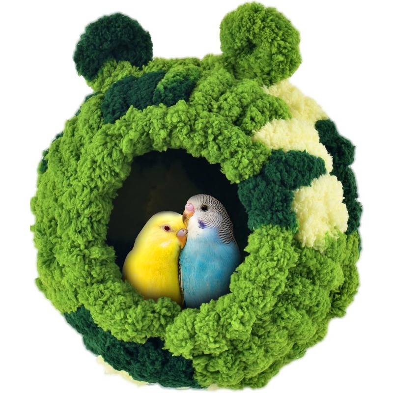 TEMU 1pc Conure Nest, Bird Breeding House Cockatiel Snuggle Hut For Budgie, Parakeet, Cockatiel, Conure, Lovebird, Canary, Finch, Hamster, Pets