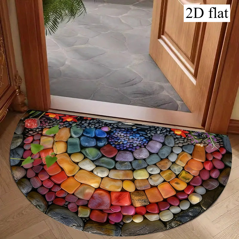 TEMU 2d Flat, 1pc, Door Mat, Entryway Mat, Doorway Mat, Bathroom Non-slip Mat, Non-slip Floor Mat, For Indoor And Outdoor Use, Suitable For Front