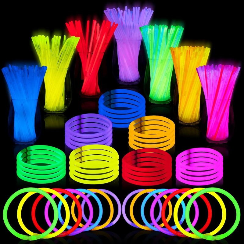 Foam Glow Sticks Bulk,Long Lasting Flashing Big