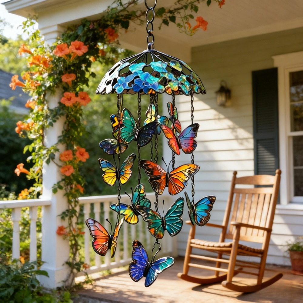  Wind Chime Hanging Decoration, a   Ornament with Exquisite   And High-Quality  . The Chime Is Clear And Pleasant, Offering a Therapeutic Effect.   Suitable for   Outdoor Gardens, Home Decorations