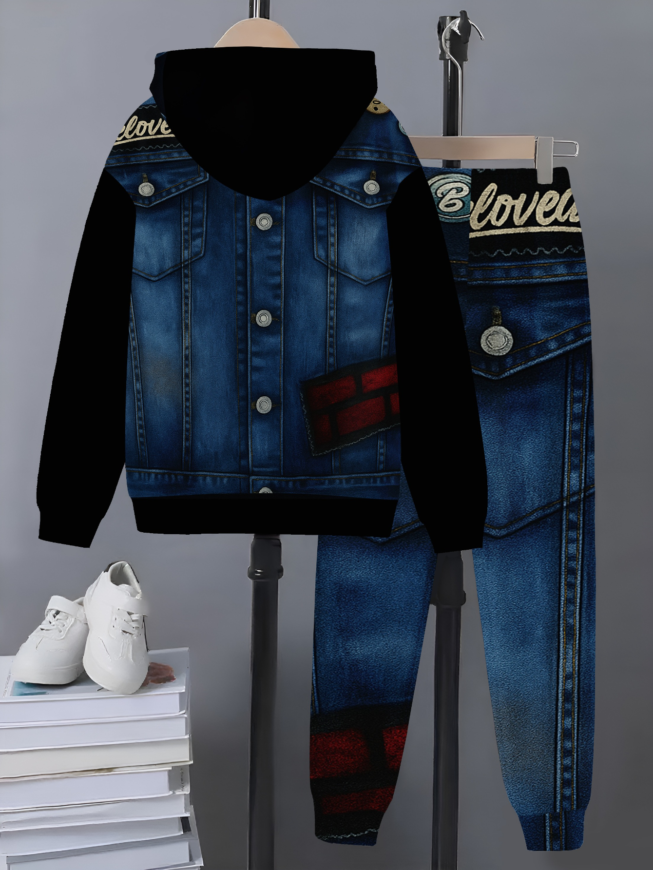 2-delige Jongens Casual Zip Hoodie + Trainingsbroek Set