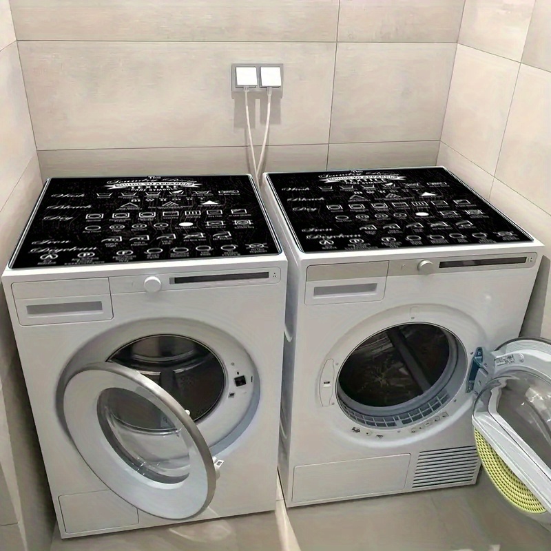 Washing Machine Stickers, Fully Explained Symbols Poster, For Home Laundry, Suitable For Washing Machine And Dryer Stickers