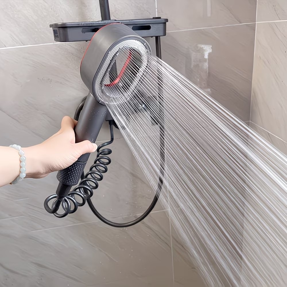 Plug-and-play Shower Head Compatible For Most Standard Hoses - Bayonet Fixture, Plastic Shower System Suitable For Bath, & Handheld Hose Adapters, No Setup,for Shower Use Only