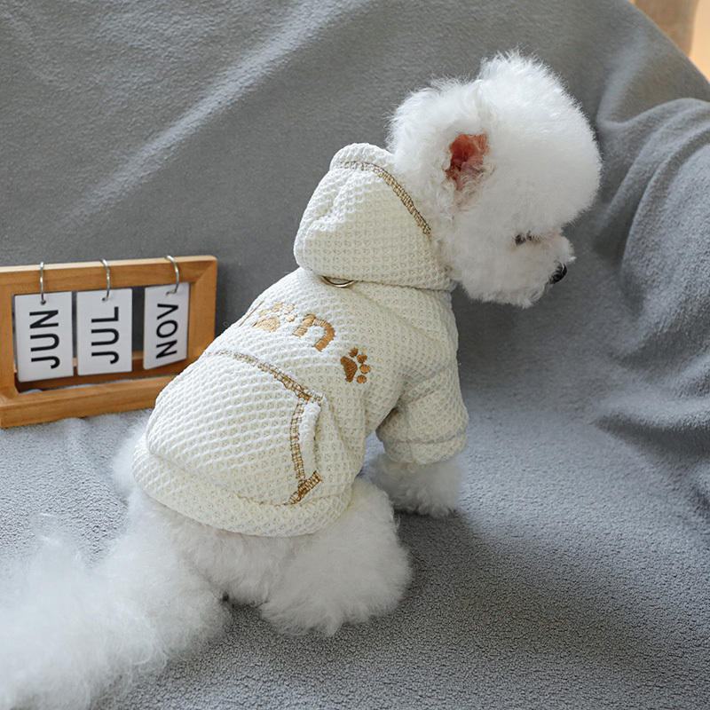 E-shop Katzen- und Hunde-Kleidung Waffel Sweatshirt Herbst Winter Dick Warm