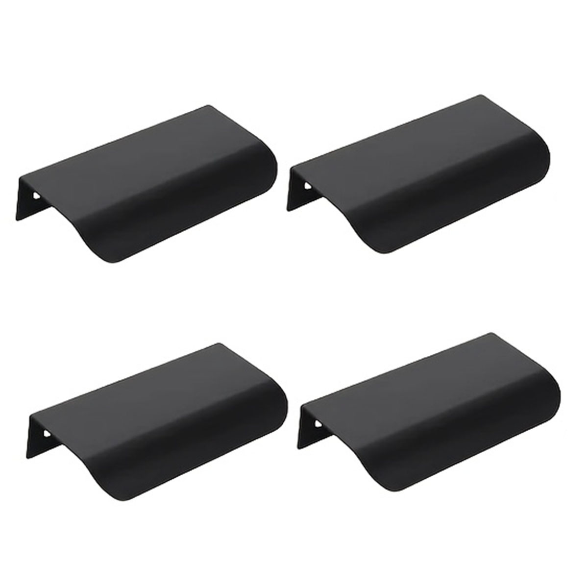 4pcs Cabinet Door Handle Wardrobe Invisible Modern Easy High-end Black Golden Cabinet Minimalist Drawer Handle. Gift For Halloween And Christmas