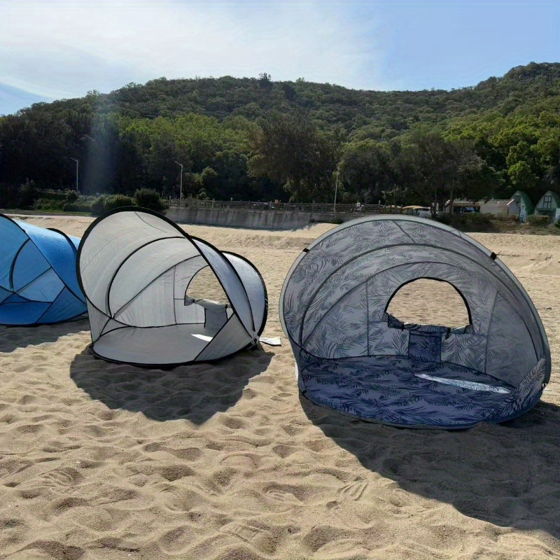 [Quick Beach Sunshade] Quick Setup 1pc Beach Sunshade Open Tent | Foldable Design, Essential for Beach Fun
