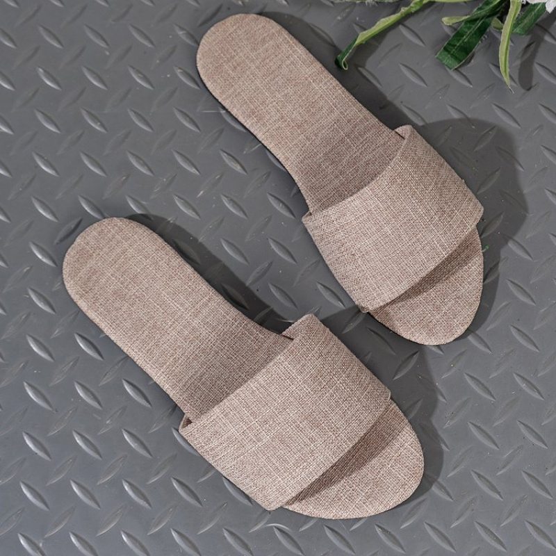 TEMU Women's Slippers Fiber Low Heel (less Than 3cm) Flat Rubber, Women Shoes