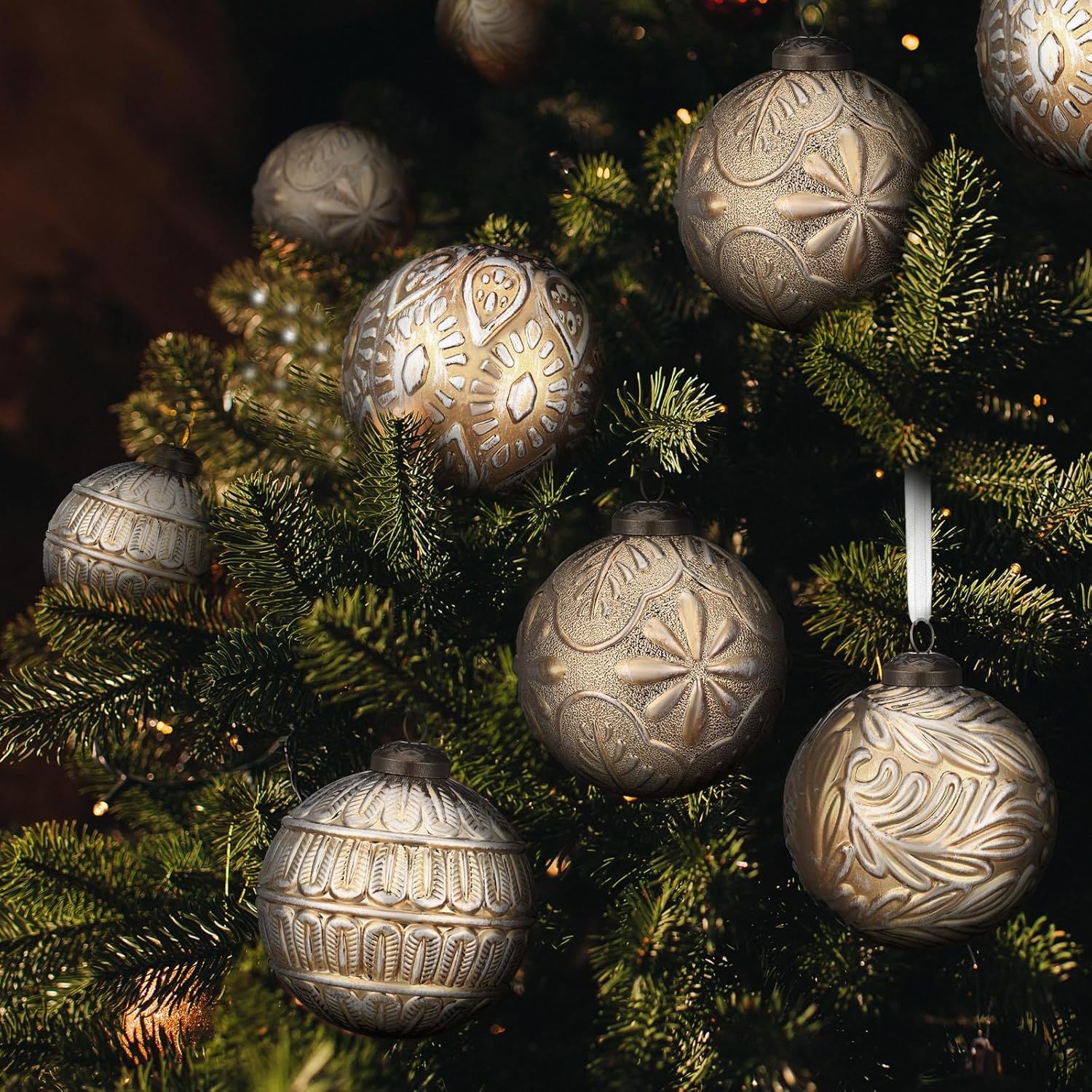 12 stück 3 15 große vintage weihnachtskugeln bronze