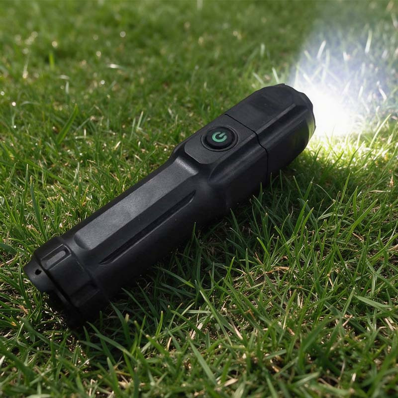 TEMU 1pc Lampe de pêche , batterie intégrée, mini lampe de poche LED portable, rechargeable USB, flash brillantes à 3 pour , BBQ, pêche, réparation,