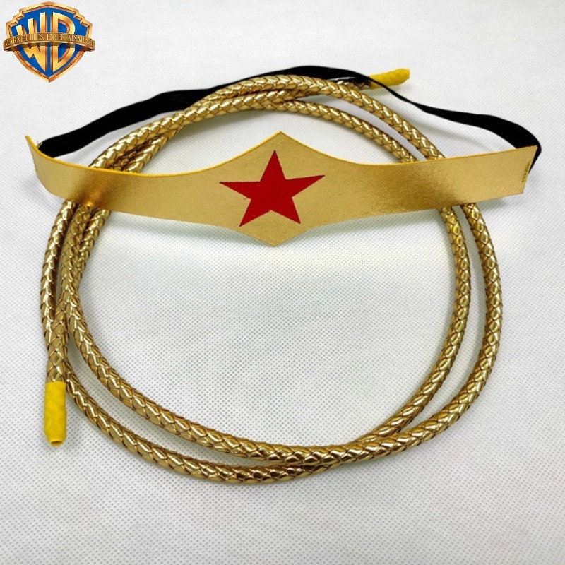 TEMU Warner Bros Wonder Woman y Set, Set de Disfraz de Cosplay Temático de Superhéroes, Adecuado para Fiestas Temáticas de Actuación, de Cosplay de