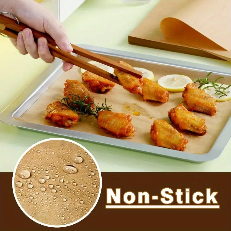 200pcs disposable air fryer parchment paper liners - pre-cut , heat-resistant up to 430°f, compatible with 26 fryer & toaster oven, food grade safe, easy for baking, roasting, frying, air fryer liners non stick, special paper for airfryer, air fryer Product details 3