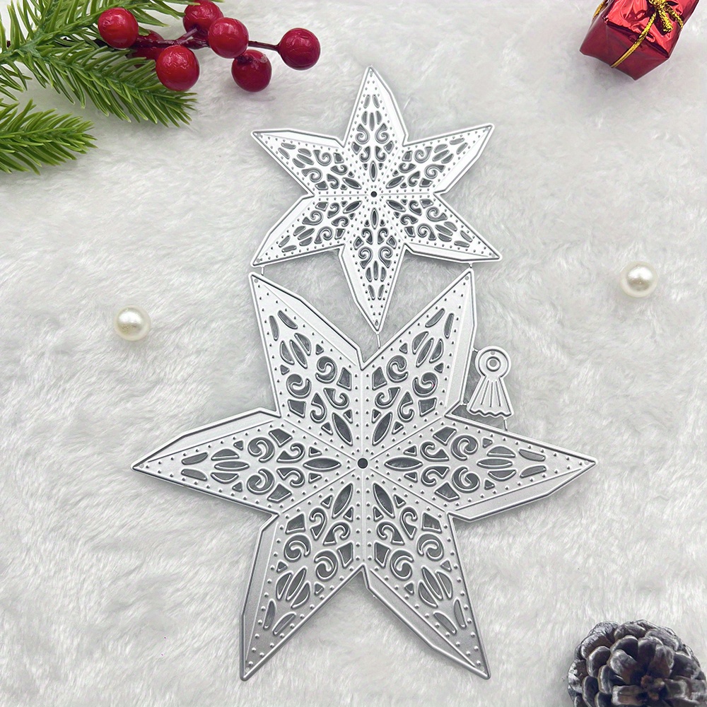 

1pc Christmas Metal Die Cut, 3d Hanging , Scrapbooking Making , Diy Embossing Paper Crafts, Greeting , For Christmas Wrapping