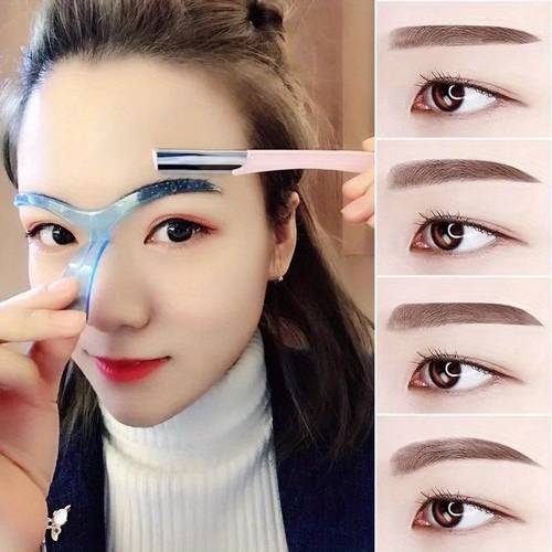 1pc special eyebrow stencil eyes makeup stencils grooming shaping helper eye beauty tool reusable eyebrow drawing guide template