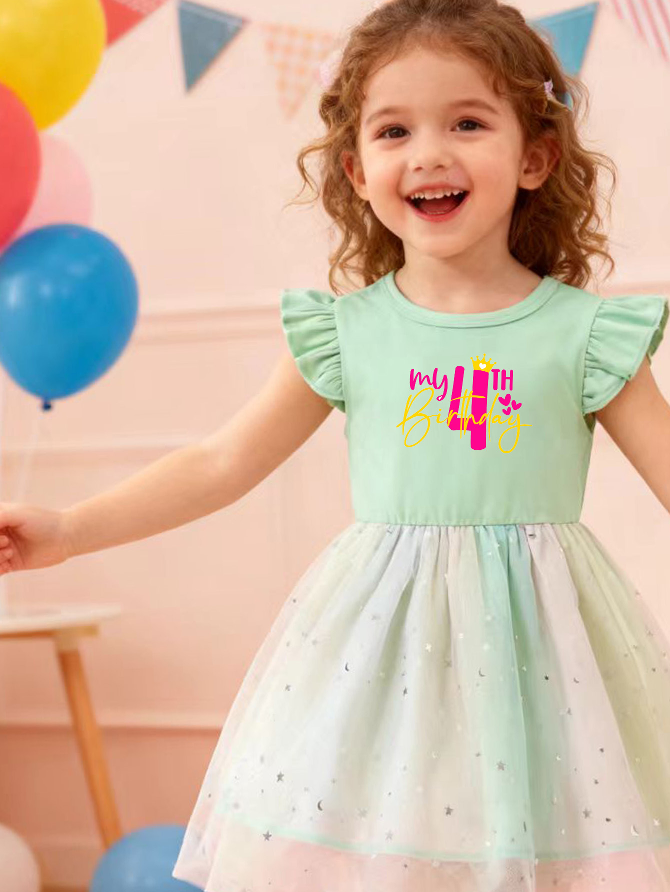 fourth birthday dress 4 Fabulous 4th Birthday Tutu Outfit-Little Cuddle Boutique Complete Outfit-Long Sleeve / 10 main image 0