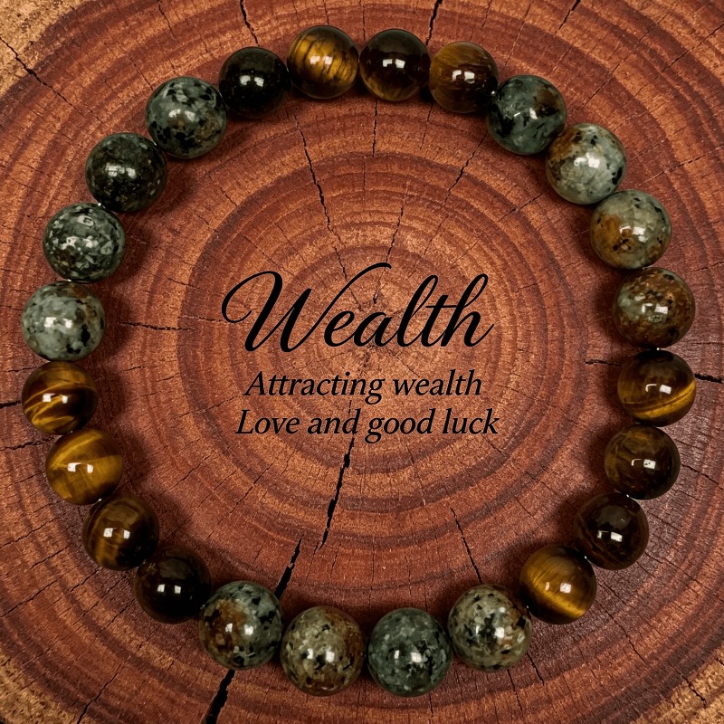 TEMU 1pc African Pine Eye Handmade Bracelet, Unisex Style, Exquisite Pastoral Style Accessory For Daily Wear, , Christmas, And Thanksgiving Gifts