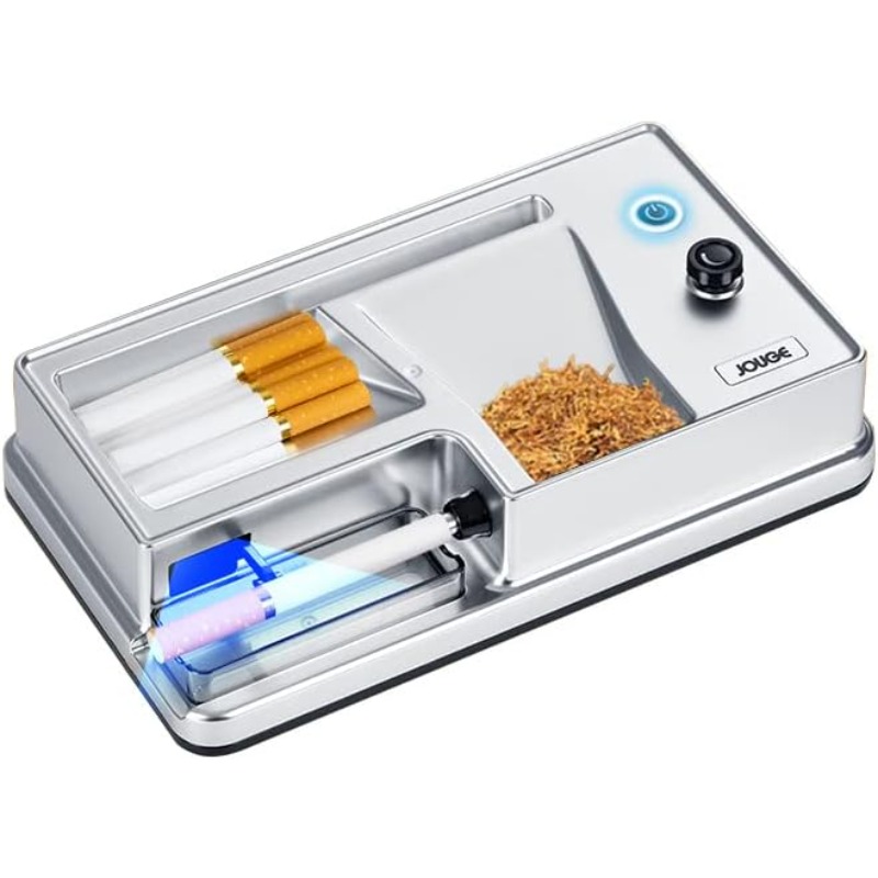 jouge electric cigarette roller Rolling Machine Mini Automatic Maker Electric Auto Portable Cigarette Rolling Injector Machine Good for King/Regular Size Cigarettes 8mm 0.31" Diameter Tube (Red): Buy Online at Best Price in Electric Cigarette Rolling Machine, Portable