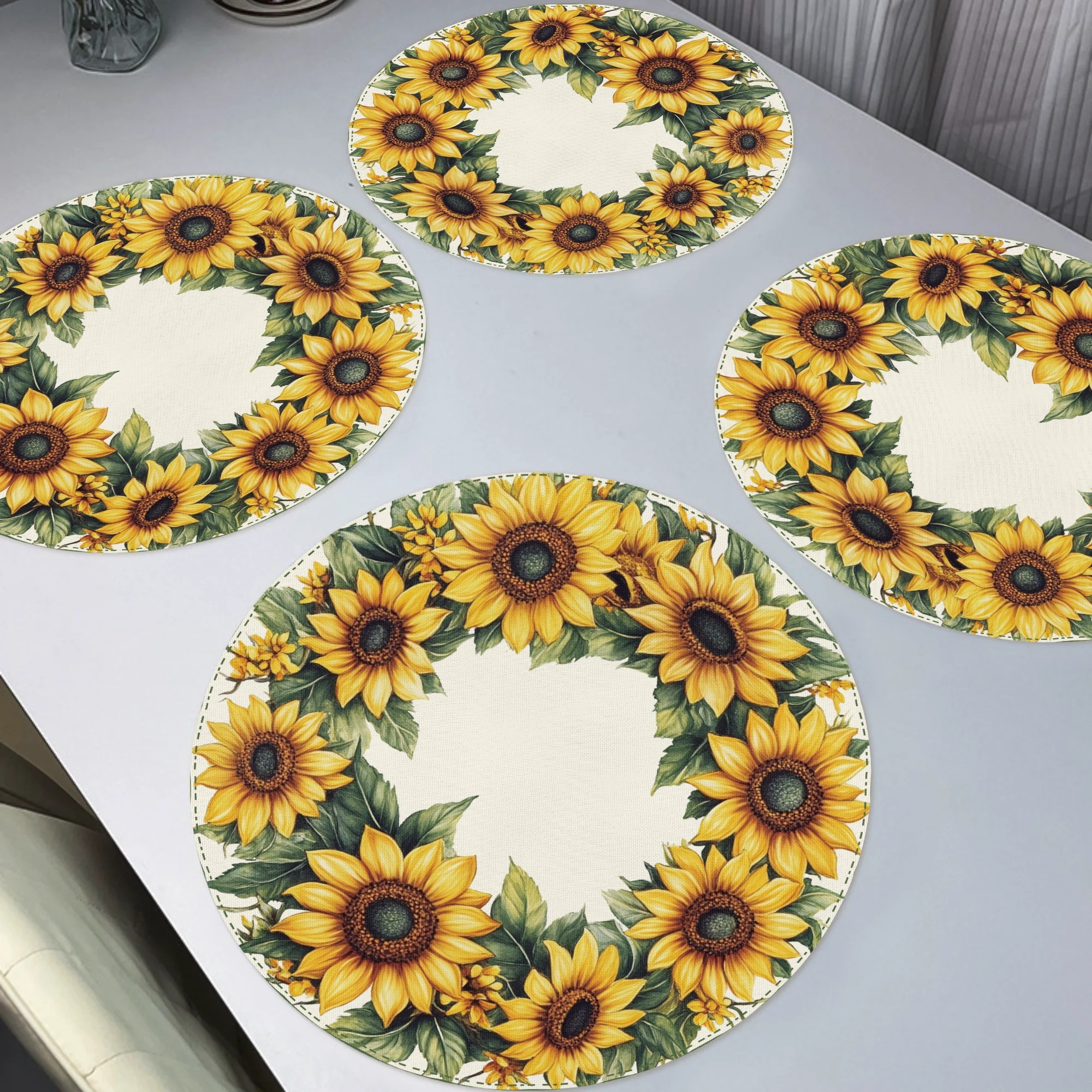 

Placemats 4- - , , 15" For Dining & Decor