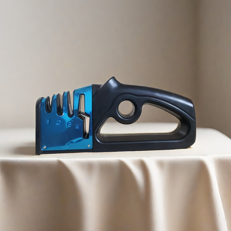 4/3stage-in-1 Manual Sharpener, Professional Stainless Steel Sharpening Tool, No Battery, No Power, Multi-functional Kitchen Additions, Christmas Gift