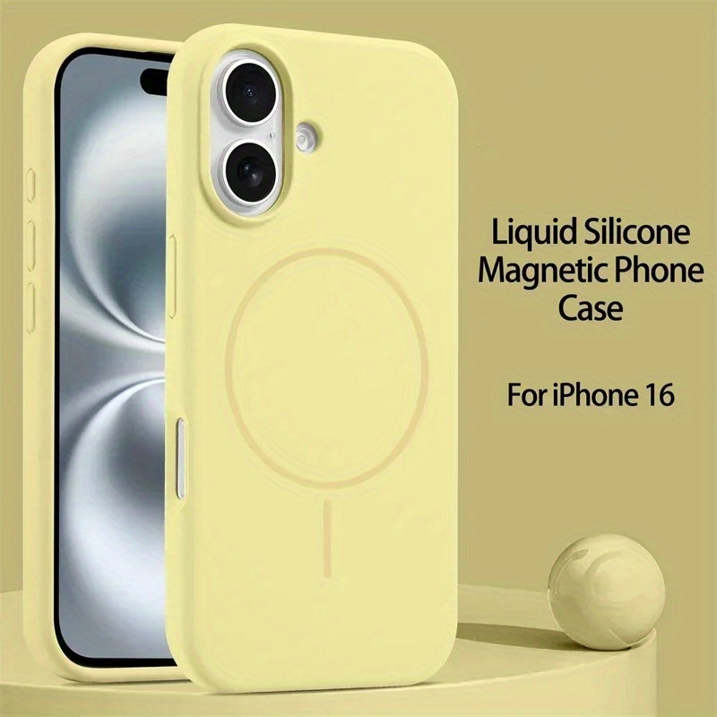 Matte Liquid Silicone Back Case, Magnetic Wireless Charging Cover, Soft Gel Shockproof Phone Shell Compatible with For iPhone 16 Pro Max 15 14 13 12 11 Pro Max Plus Models - Image 13