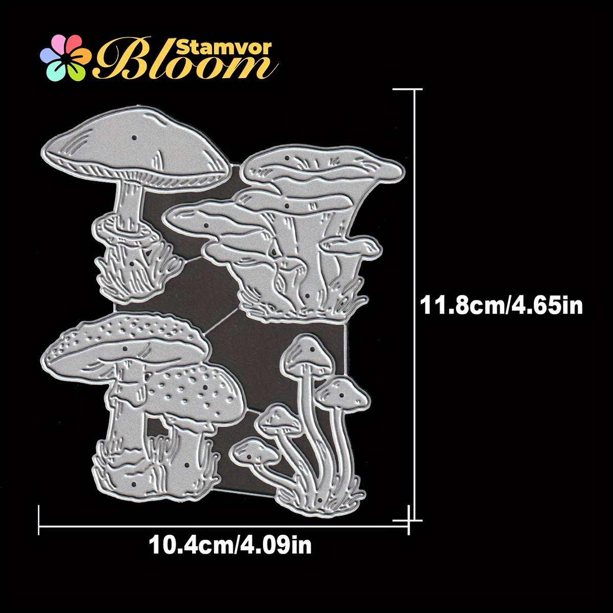 Image of Original Forest Fall Mushrooms Mold For Paper Cutting Dies, Embossing, Die For Card Making Decoration And Diy Scrapbooking Album