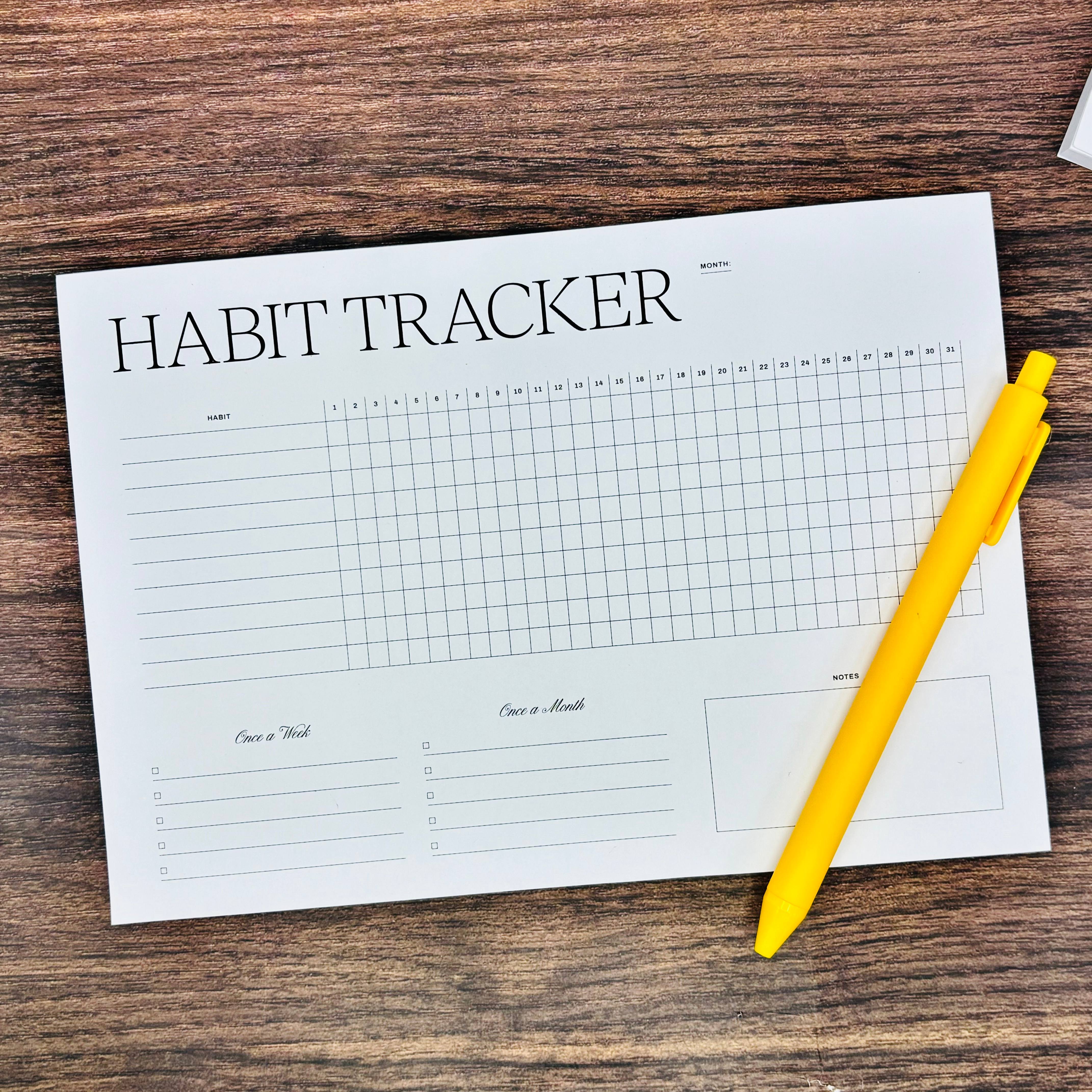 TEMU Calendario Tracker delle Abitudini 1 | Agenda Non Datata | Monitoraggio , Settimanale, Mensile per Sviluppare Abitudini Positive e Migliorare