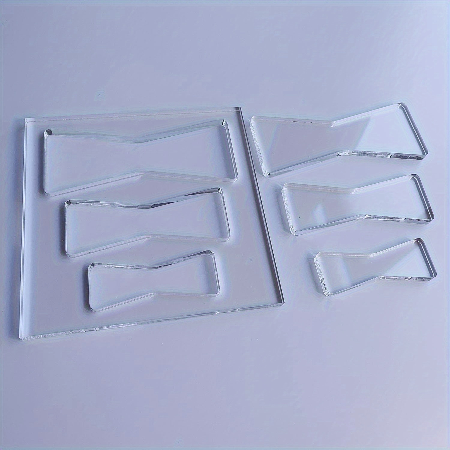 Image of - Shaped Router Template Set Made Of Pet Material, Transparent Acrylic Template, Woodworking Router Template