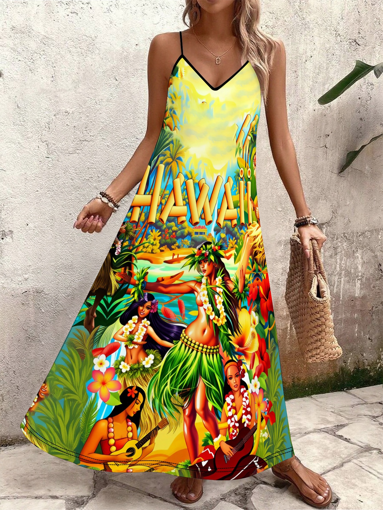hawaiian dresses sold on Temu Malaysia
