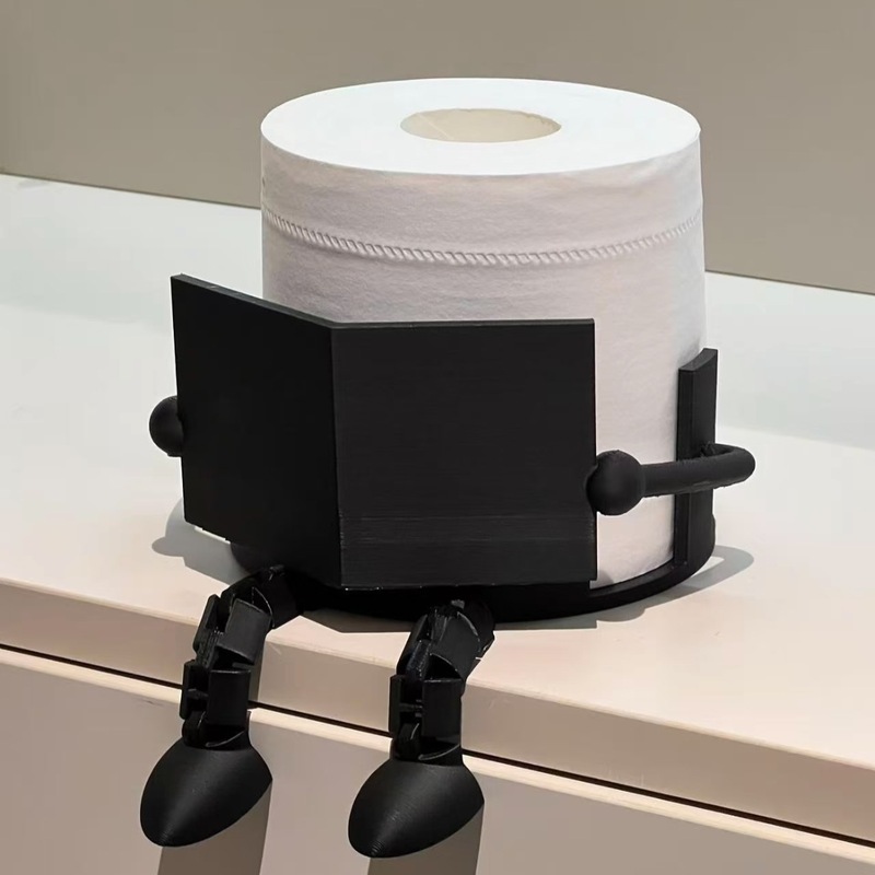 TEMU Portarotolo decorativo a forma di letto stampato in 3D, ornamento portafazzoletti, contenitori per la conservazione della carta igienica