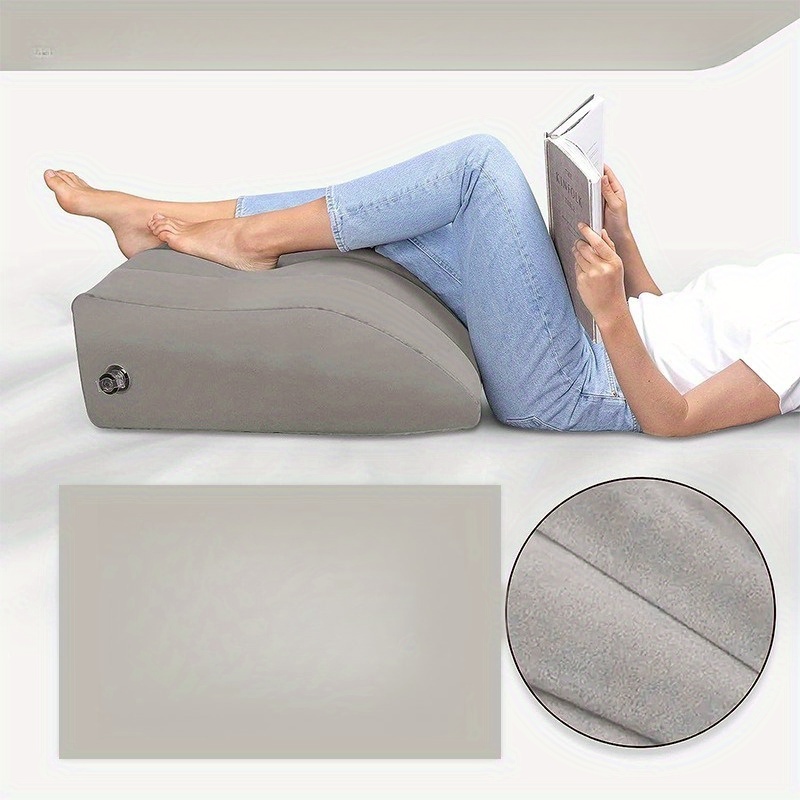 TEMU 1 Portable Lumbar Relaxation Foot Mat, Inflatable Leg Cushion, Cushion, Triangular Wedge Cushion, Lumbar Protection Cushion, Suitable For Use At