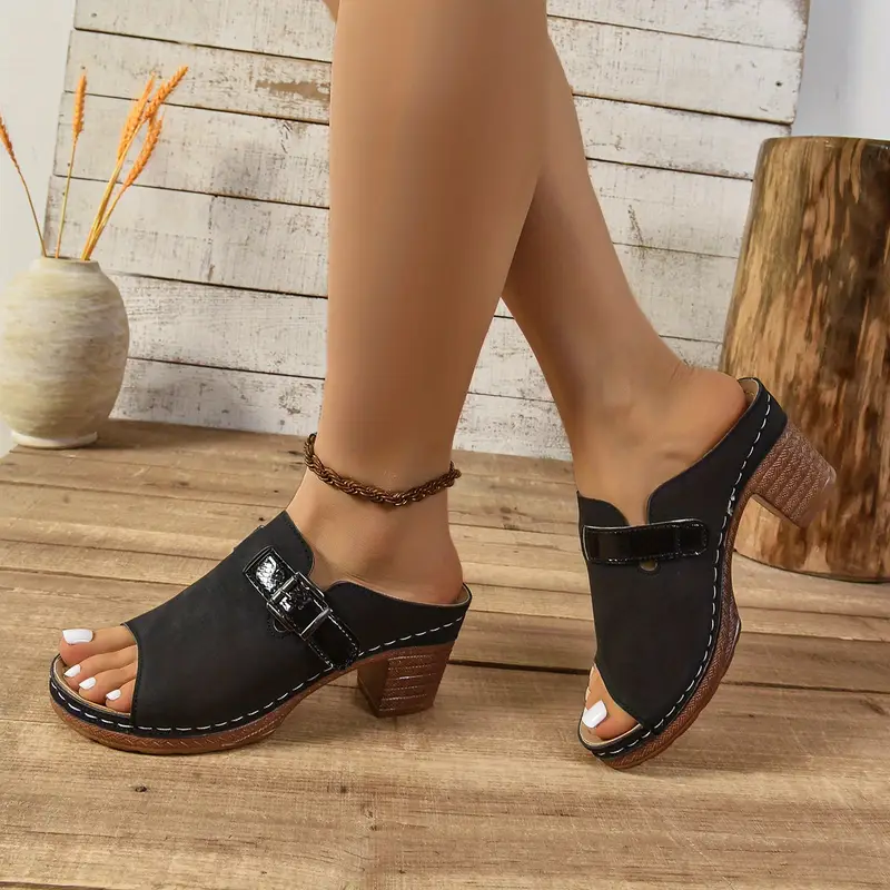 8 sizes womens slip on sandals comfortable shoes Product details 4