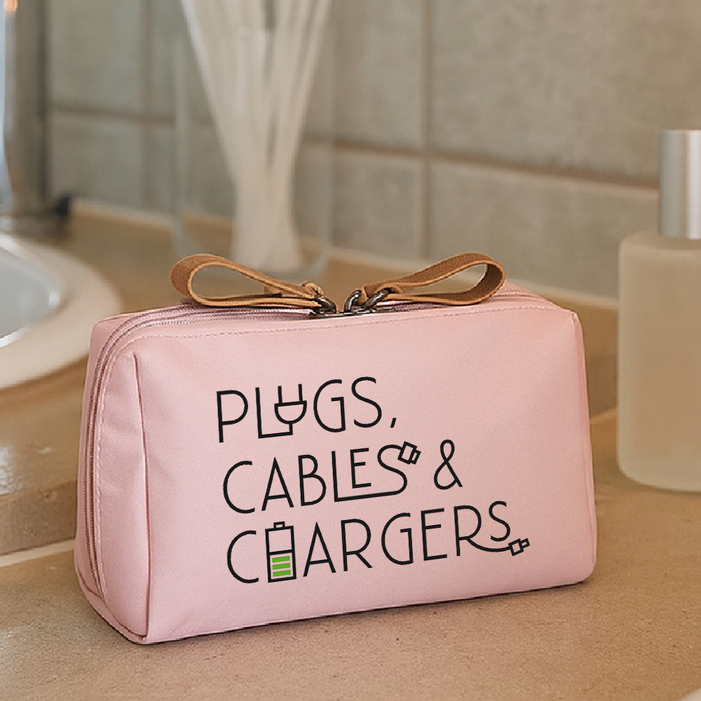 TEMU PLUGS, CABLES Y CARGADORES - Elegantes Bolsas de Viaje para Artículos de , Neceser Compacto, Bolsas Organizadoras de Viaje para Equipaje,