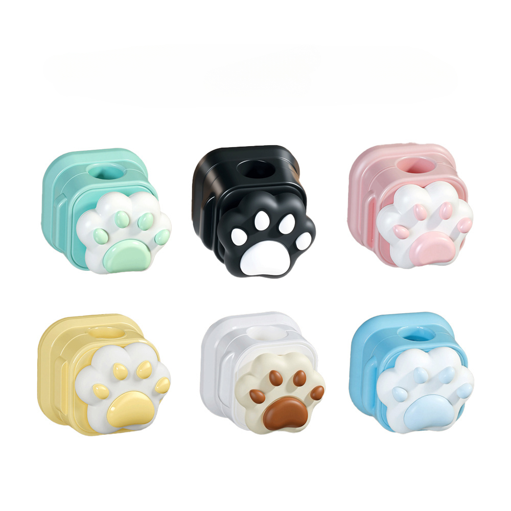 E-shop 6er-Pack Lustige und Niedliche Katzenpfoten Design Magnetische Kabelhalter/Ordnungshalter - für Zuhause und Büro Desktops und Wände,