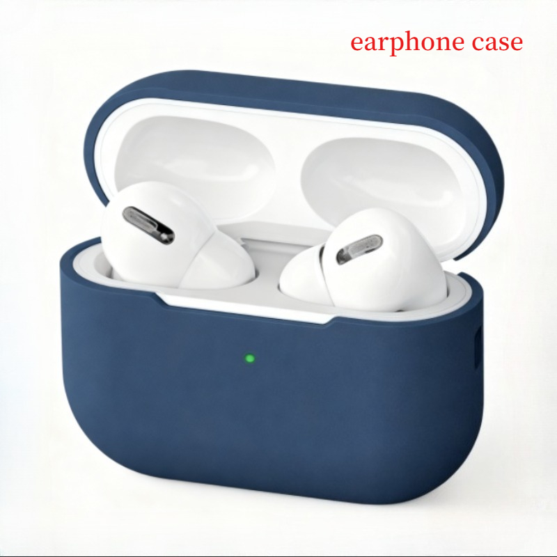 TEMU 1pc Portátil para Auriculares Pro - Silicona , Antigolpes, Resistente a Arañazos, Antideslizante, los Auriculares, Azul | | Negro | Fácil de