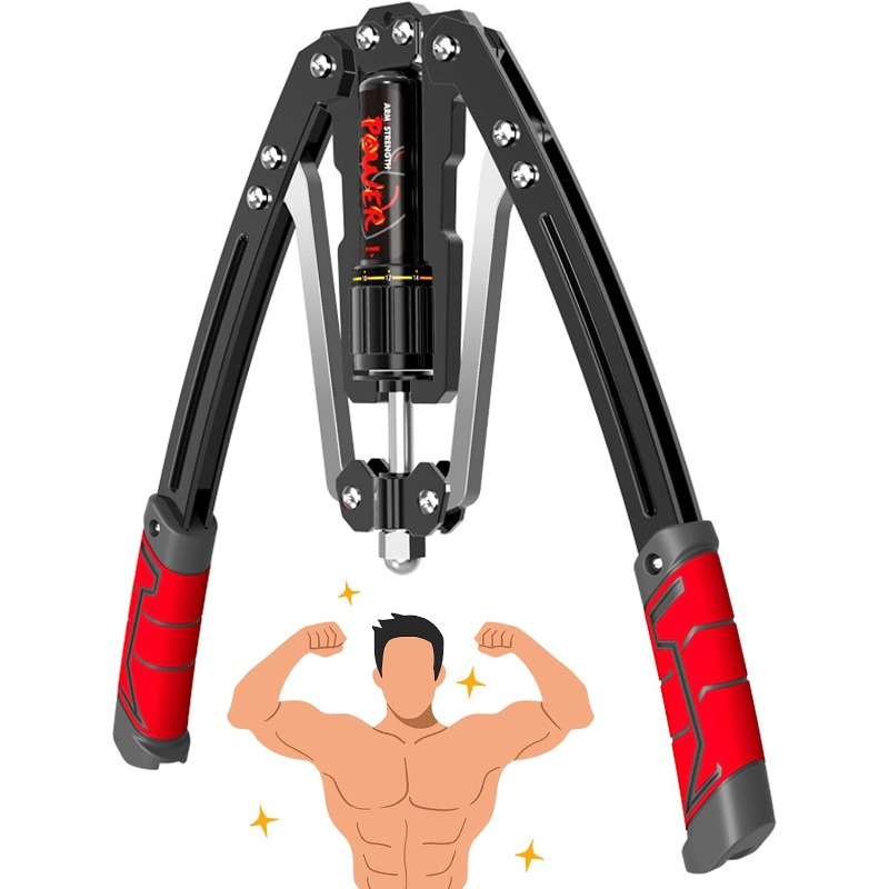 Chest Expander Arm Exercise Training Machine Fitness Doppelfeder-power-twister Double Spring Twister Adjustable 10-200kg Muscle Training Arm Strengthening Suit For Sports Fitness