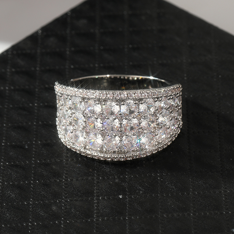 Cubic Zirconia Anniversary Wedding Band Ring