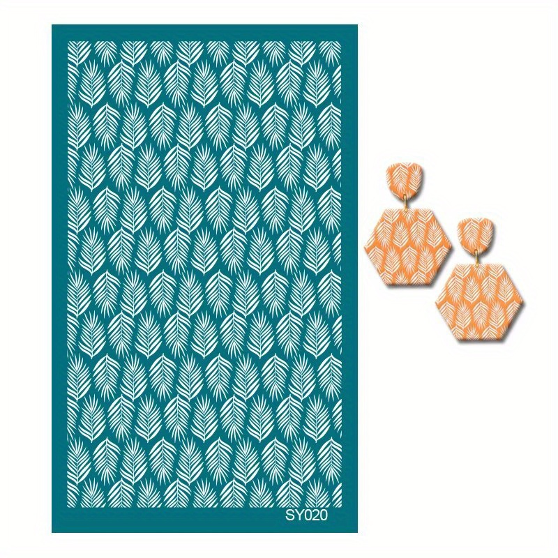 New Screen Stencils for Polymer Clay Reusable Print Kit