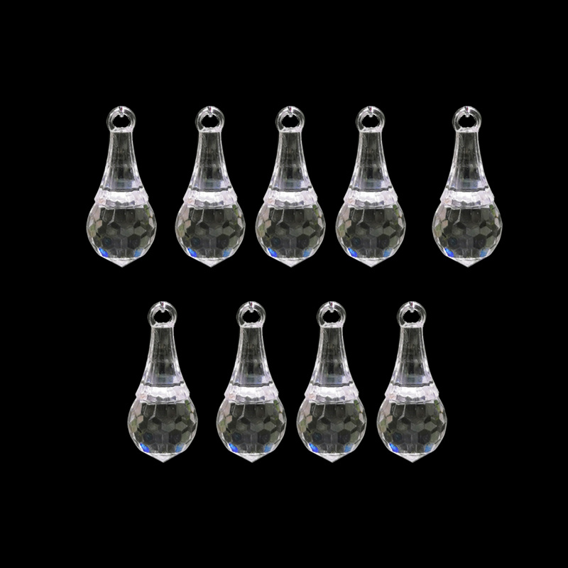 TEMU 9pcs Crystal Pendant Set, Crystal Suncatcher Hanging Ornament, Refracts Light And Shadow, Hanging Decoration, Room Decor, Holiday Decoration,