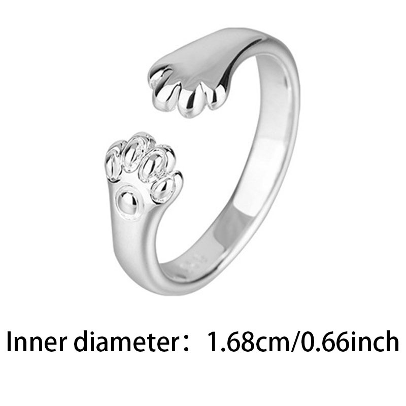 Cat Claw Ring, Sweet Footprint Band for All Seasons