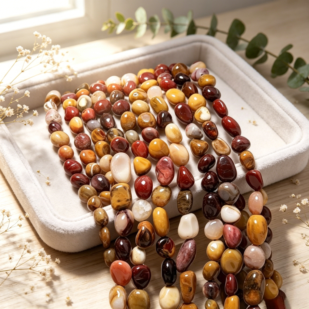 Natural Stone Irregular Mookaite Loose Beads for Jewelry Making